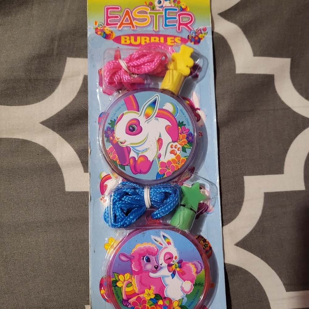 Lisa Frank Easter bubbles